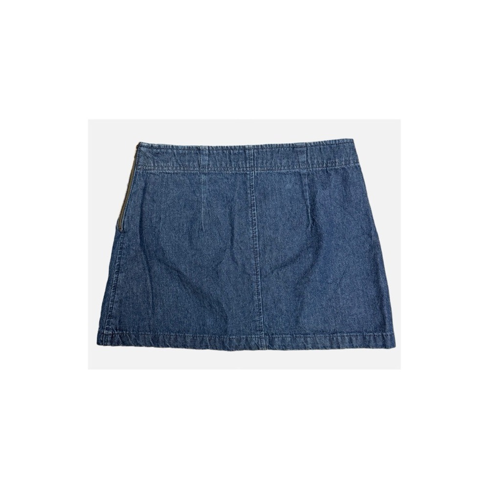 BDG 100% Cotton Denim Mini Skirt Women's 29 Classic Retro Jean Zip-Up Clean Girl